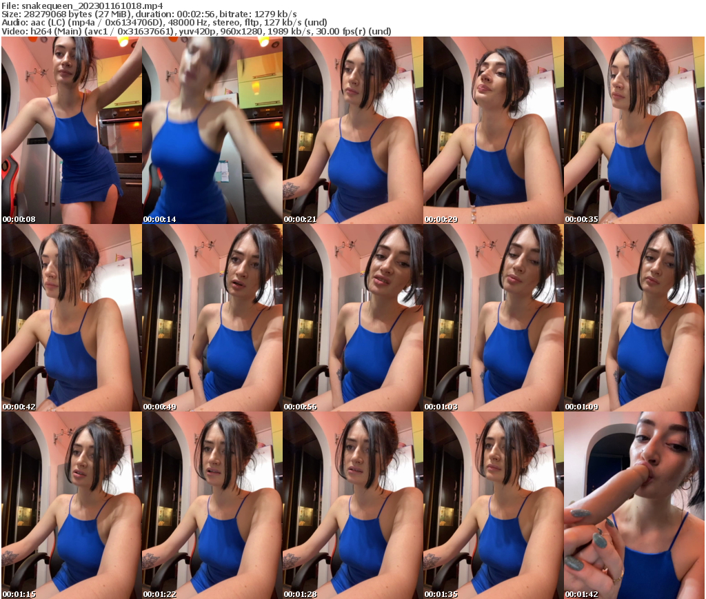 Preview thumb from snakequeen on 2023-01-16 @ bongacams