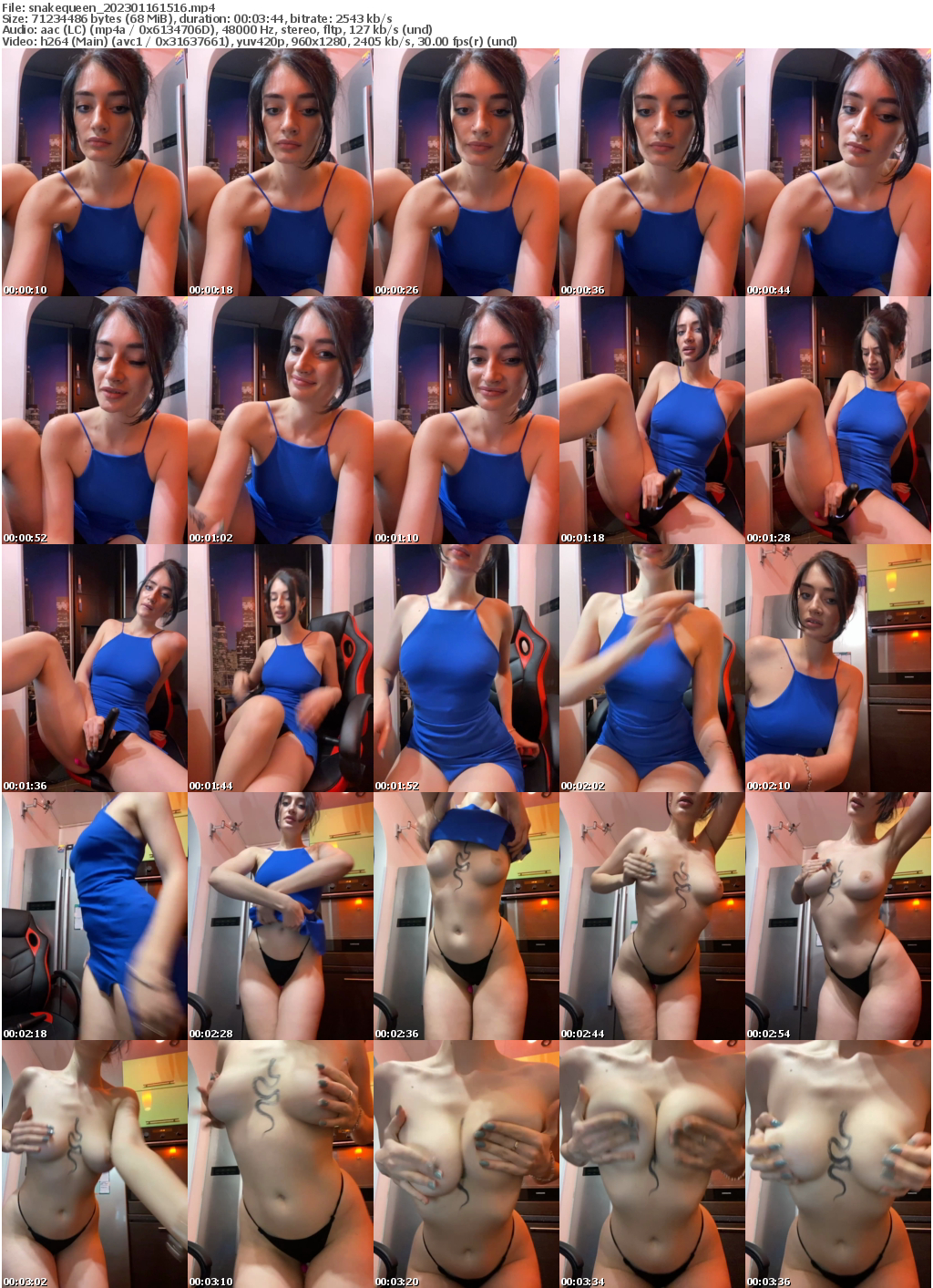 Preview thumb from snakequeen on 2023-01-16 @ bongacams