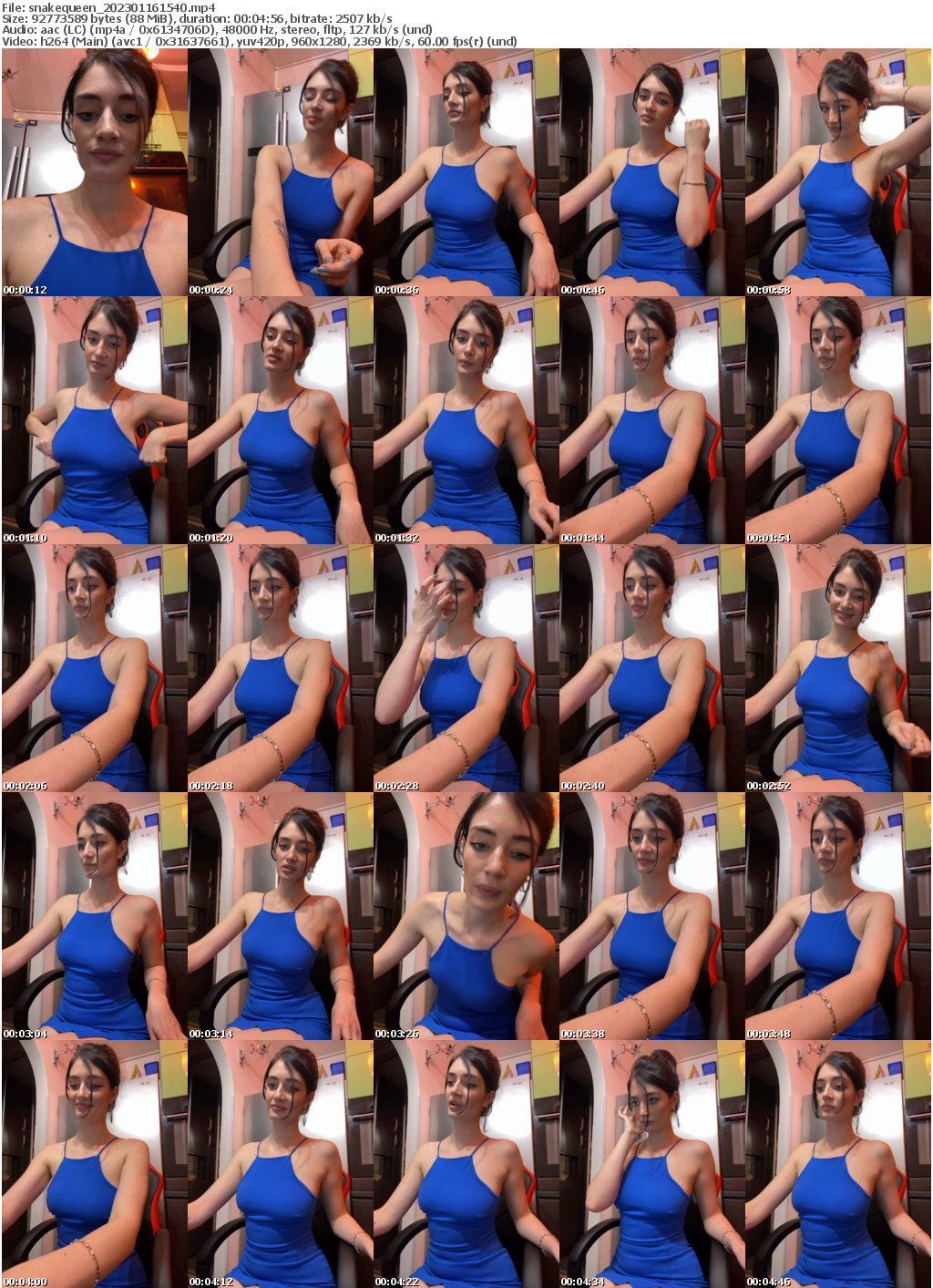 Preview thumb from snakequeen on 2023-01-16 @ bongacams