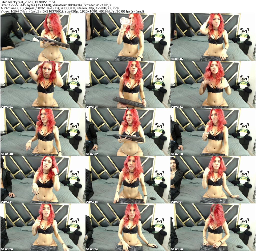 Preview thumb from blackyred on 2023-01-17 @ bongacams