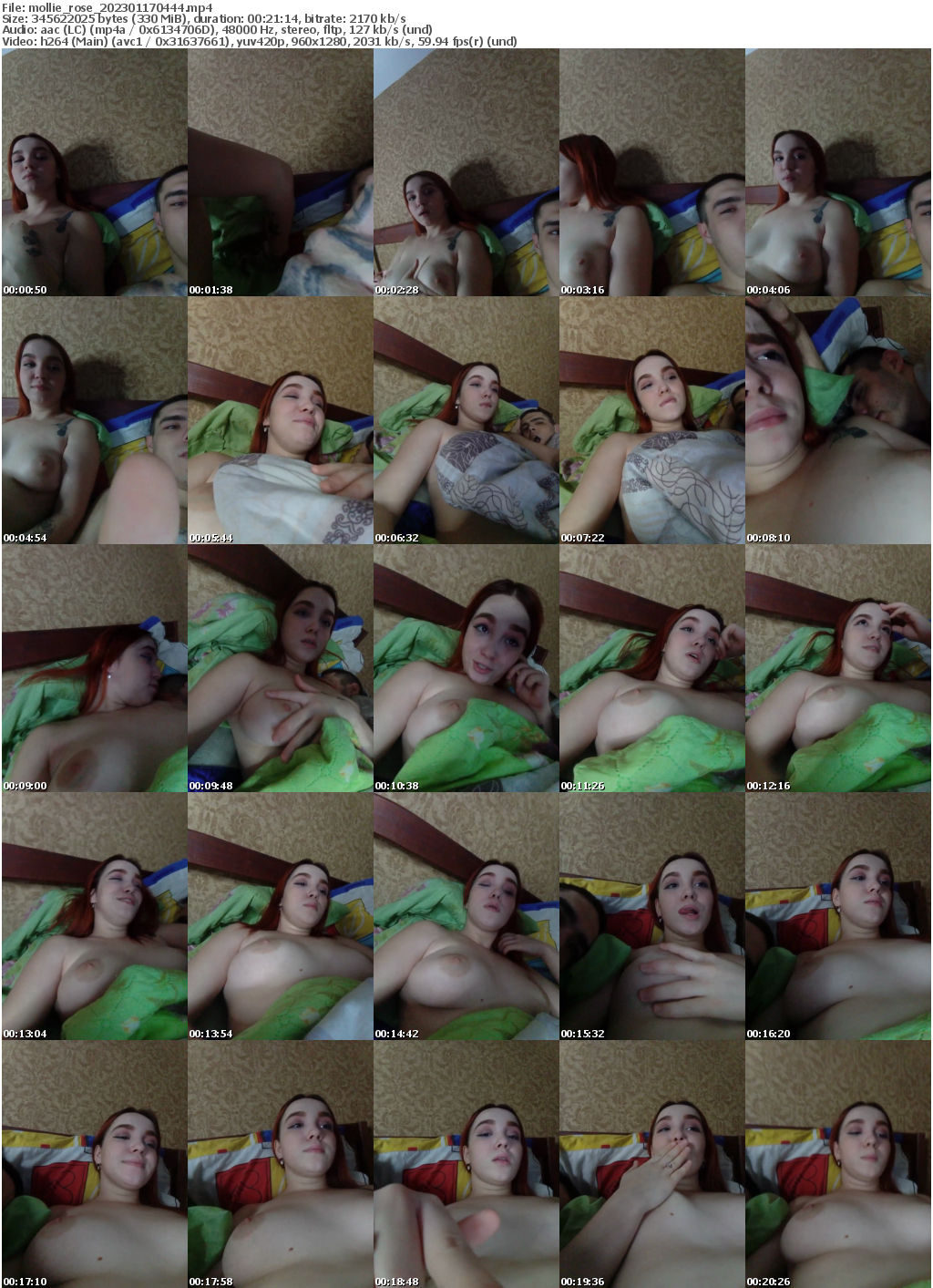 Preview thumb from mollie_rose on 2023-01-17 @ bongacams