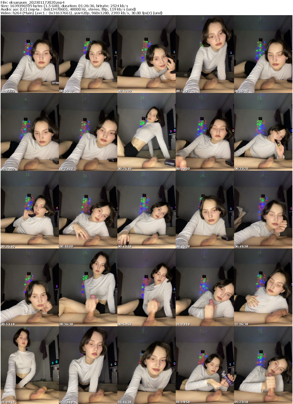 Preview thumb from oksanaum on 2023-01-17 @ bongacams