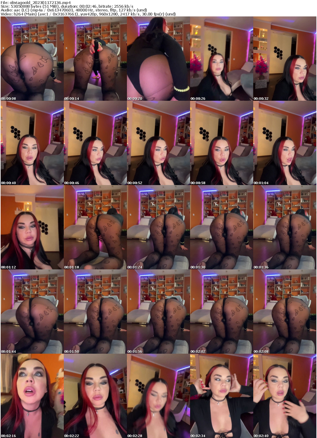 Preview thumb from oliviagoold on 2023-01-17 @ bongacams