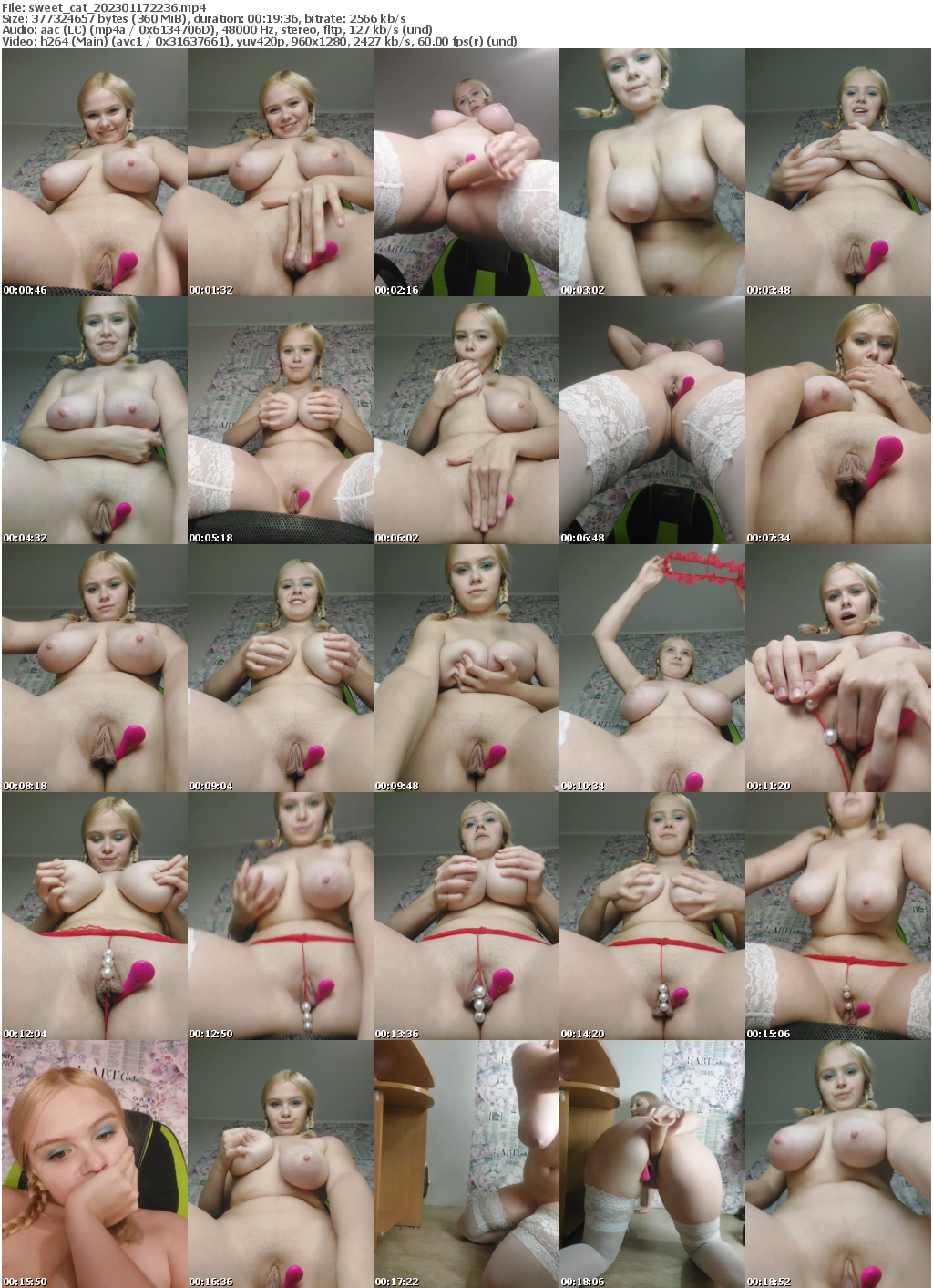 Preview thumb from sweet_cat on 2023-01-17 @ bongacams