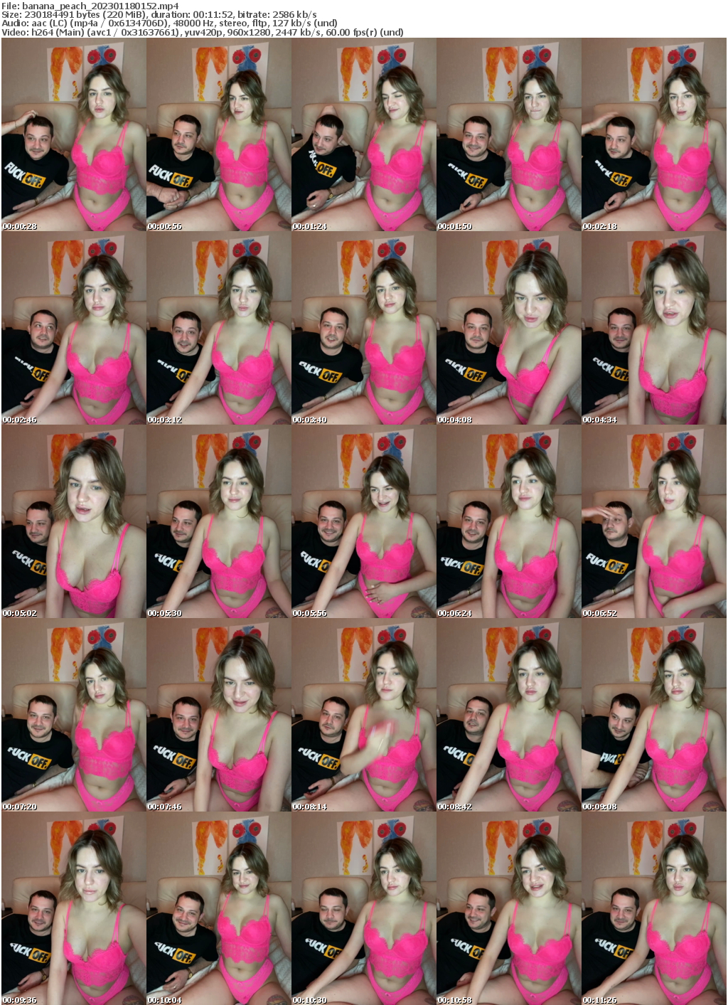 Preview thumb from banana_peach on 2023-01-18 @ bongacams