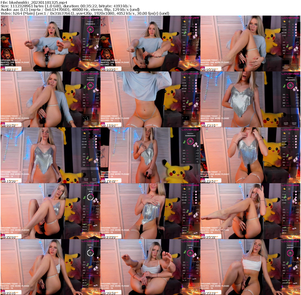 Preview thumb from blushmikki on 2023-01-18 @ bongacams