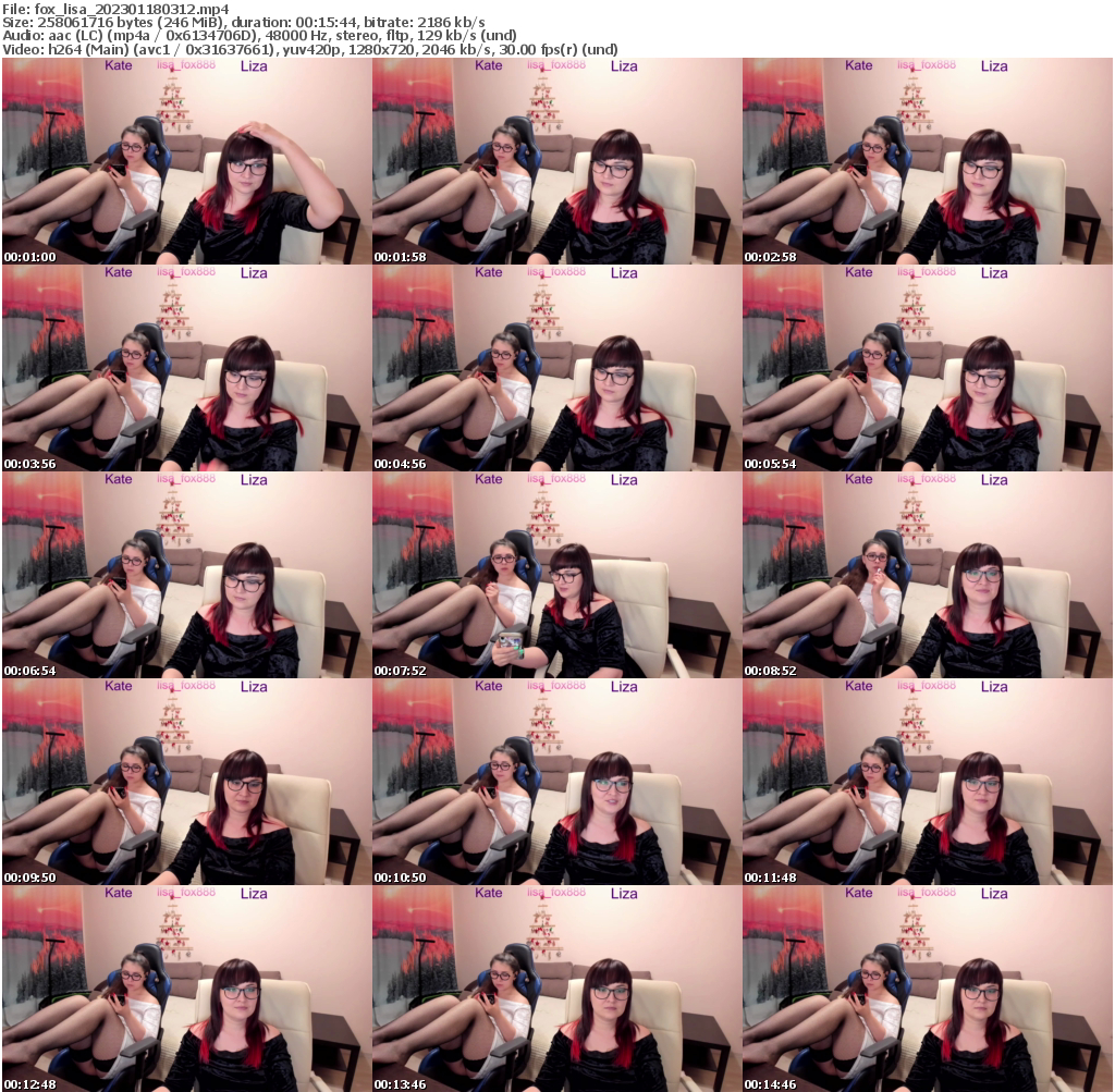 Preview thumb from fox_lisa on 2023-01-18 @ bongacams