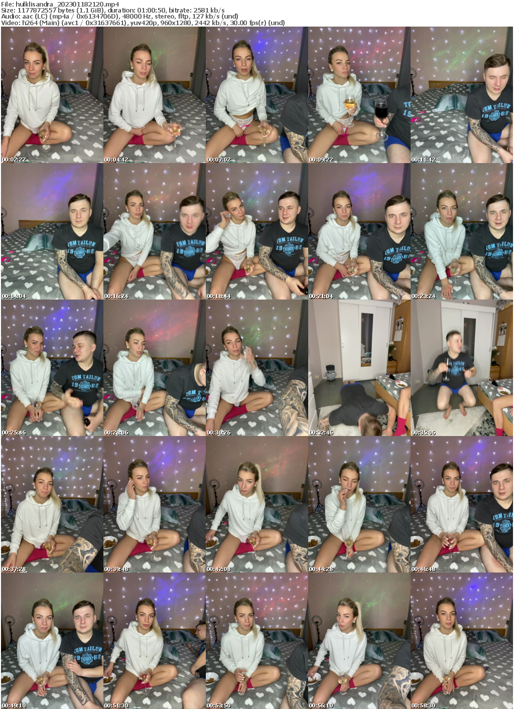 Preview thumb from hulklisandra on 2023-01-18 @ bongacams