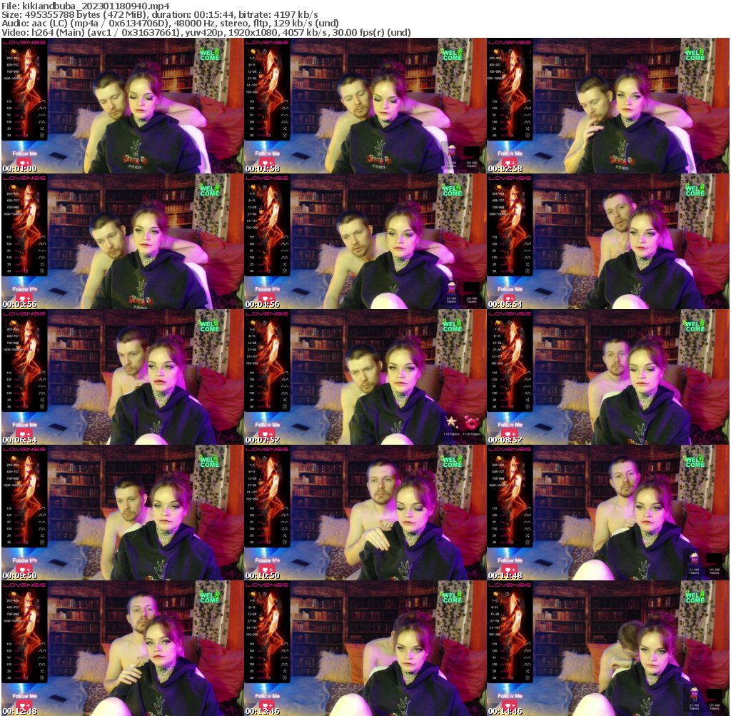 Preview thumb from kikiandbuba on 2023-01-18 @ bongacams