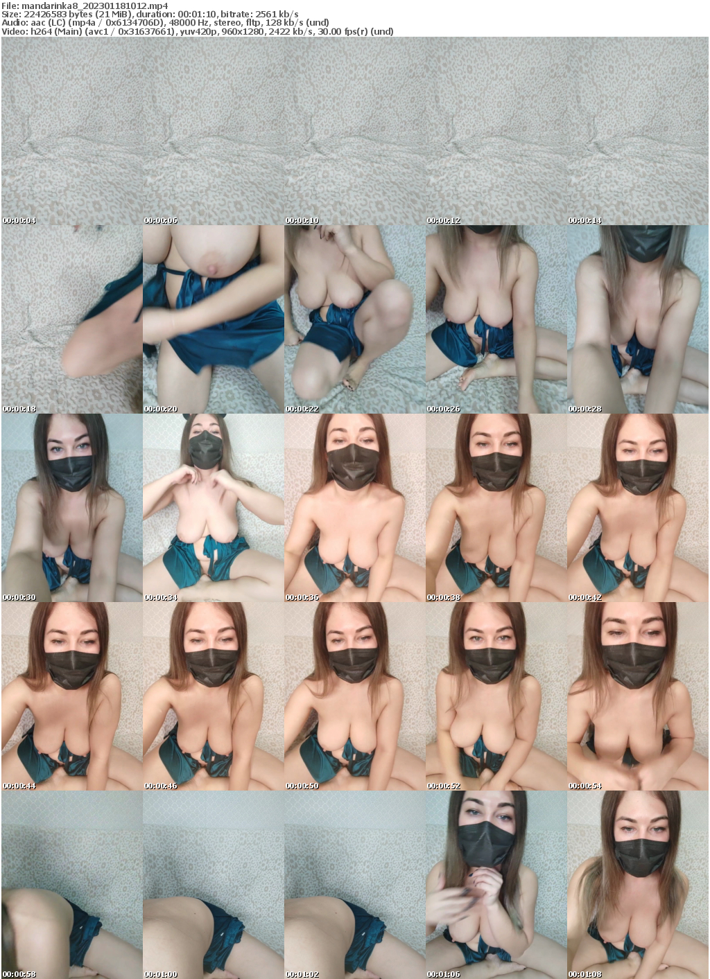 Preview thumb from mandarinka8 on 2023-01-18 @ bongacams