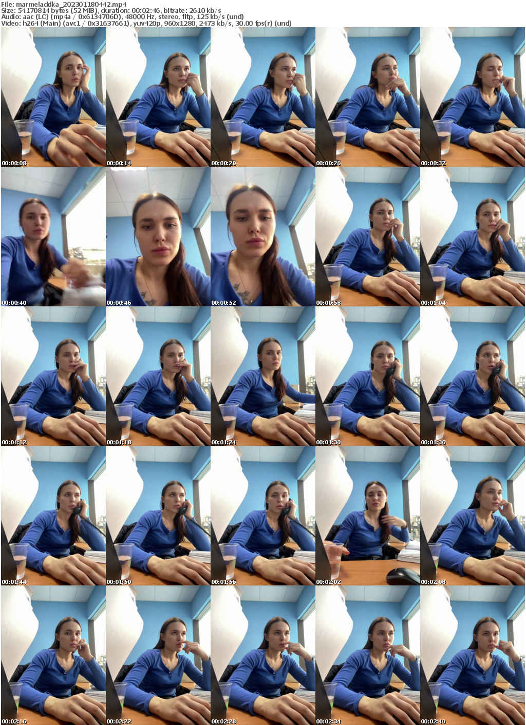 Preview thumb from marmeladdka on 2023-01-18 @ bongacams