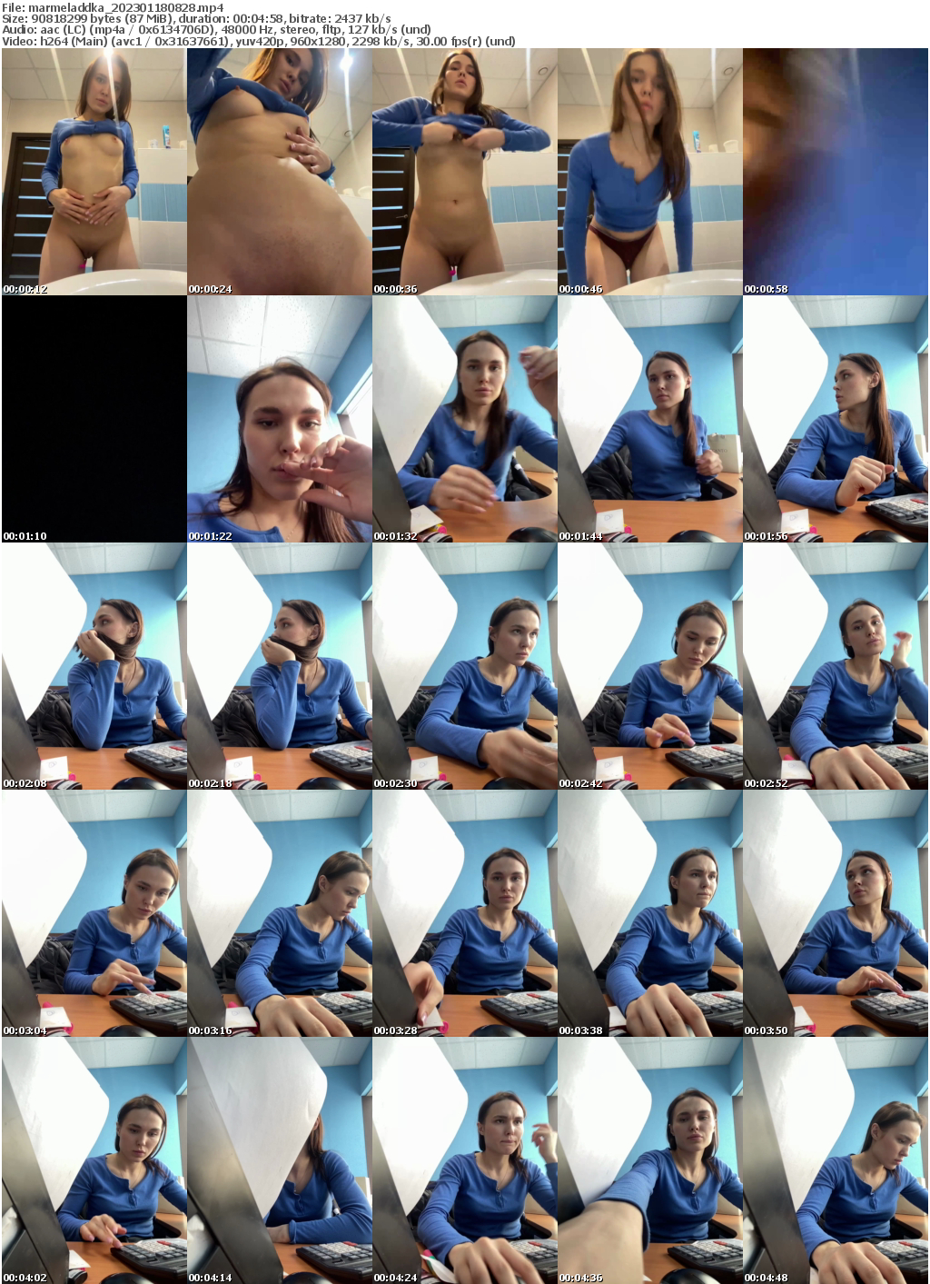 Preview thumb from marmeladdka on 2023-01-18 @ bongacams