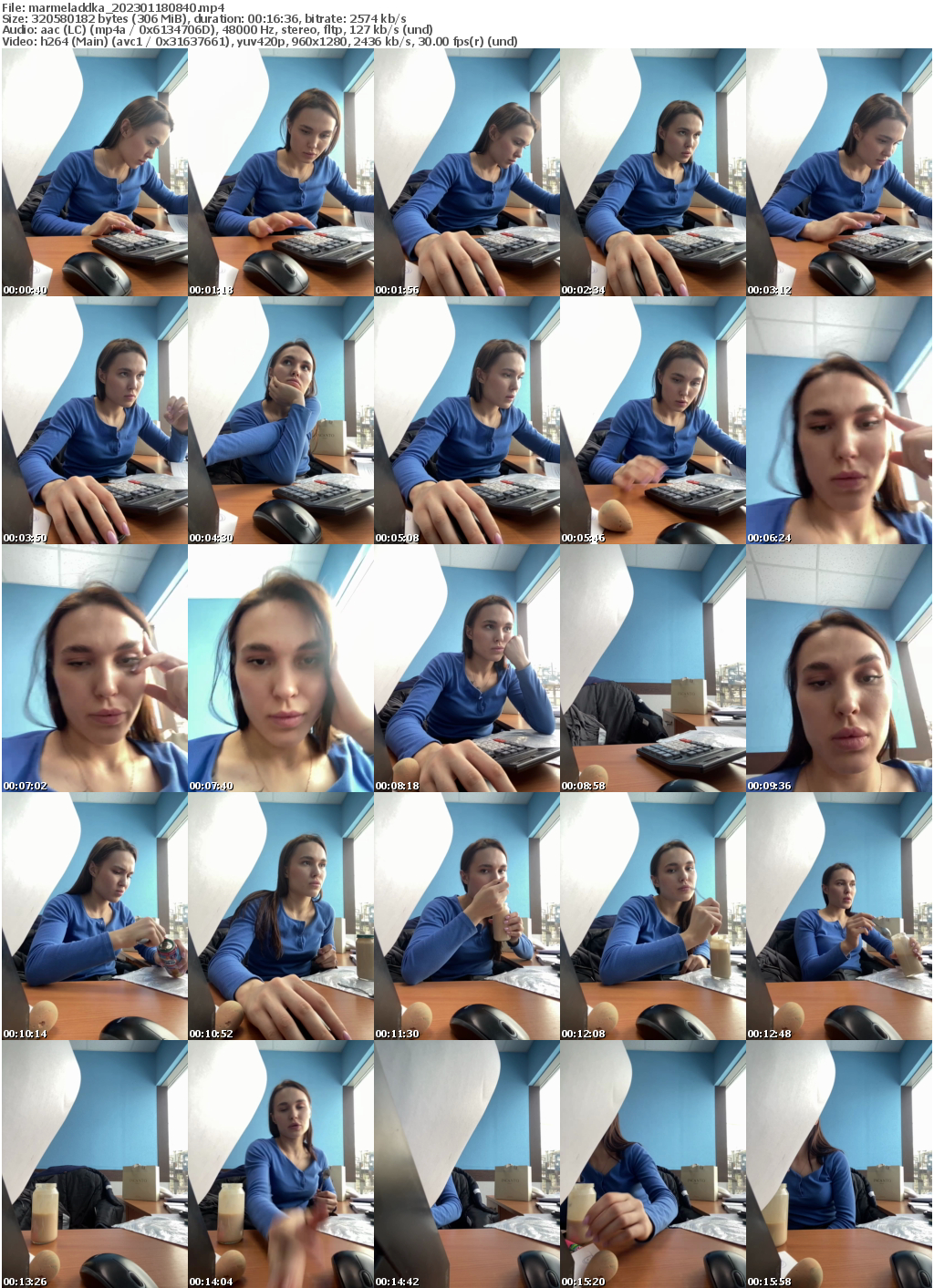 Preview thumb from marmeladdka on 2023-01-18 @ bongacams