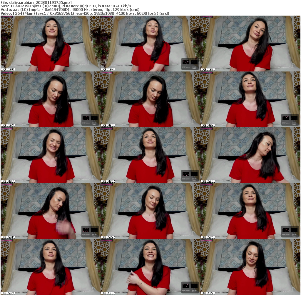 Preview thumb from daliyaarabian on 2023-01-19 @ bongacams