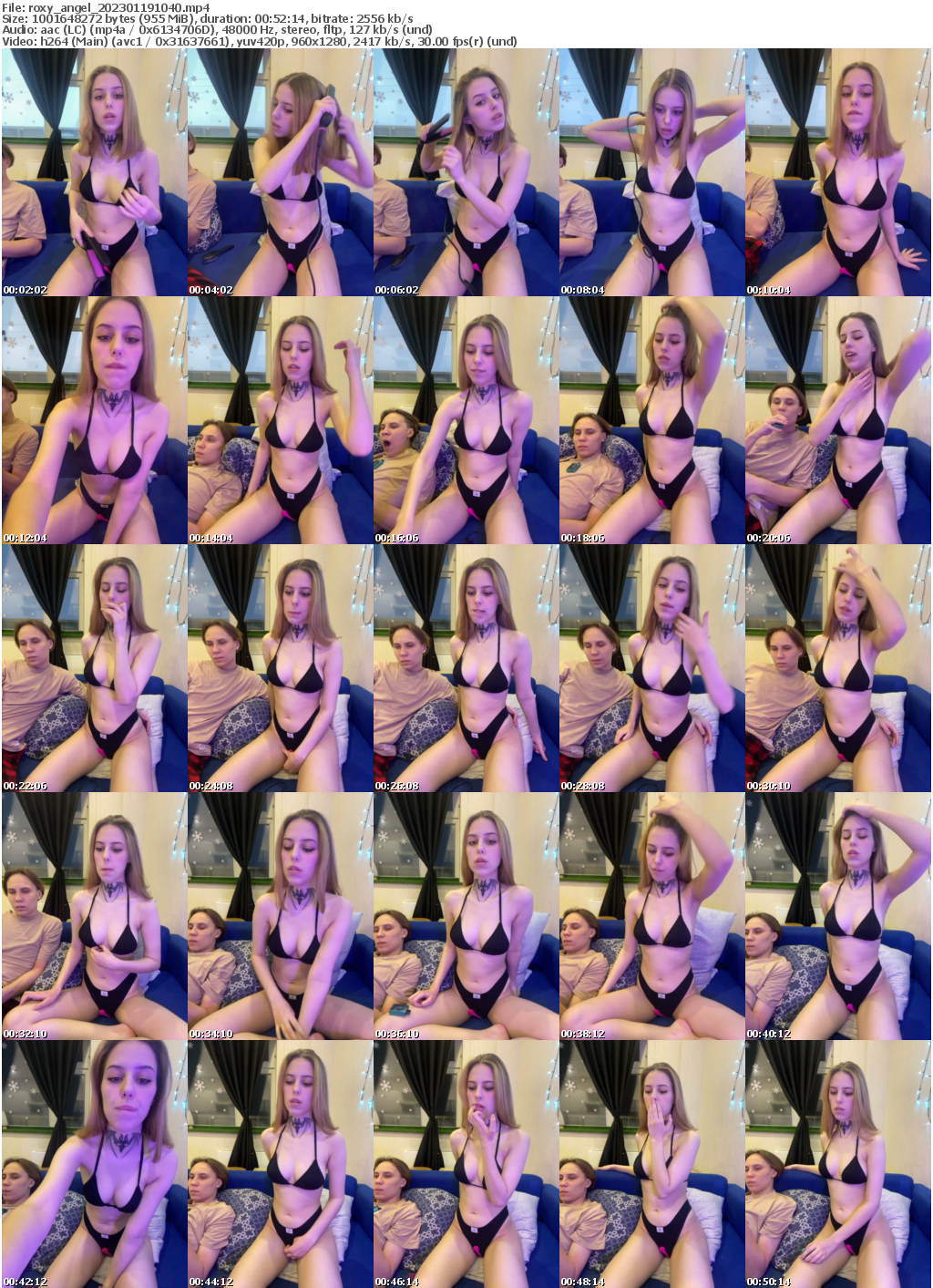 Preview thumb from roxy_angel on 2023-01-19 @ bongacams