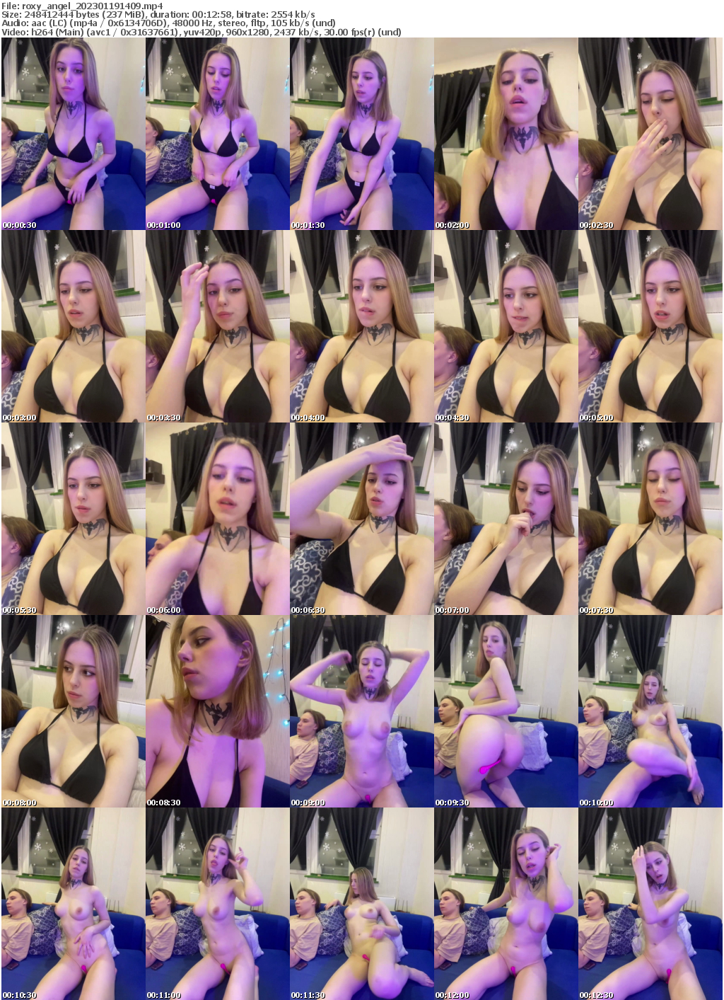 Preview thumb from roxy_angel on 2023-01-19 @ bongacams