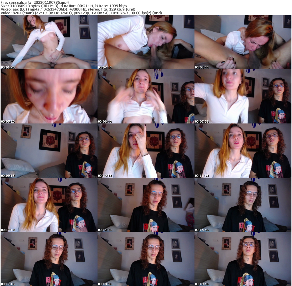 Preview thumb from sensualparty on 2023-01-19 @ bongacams