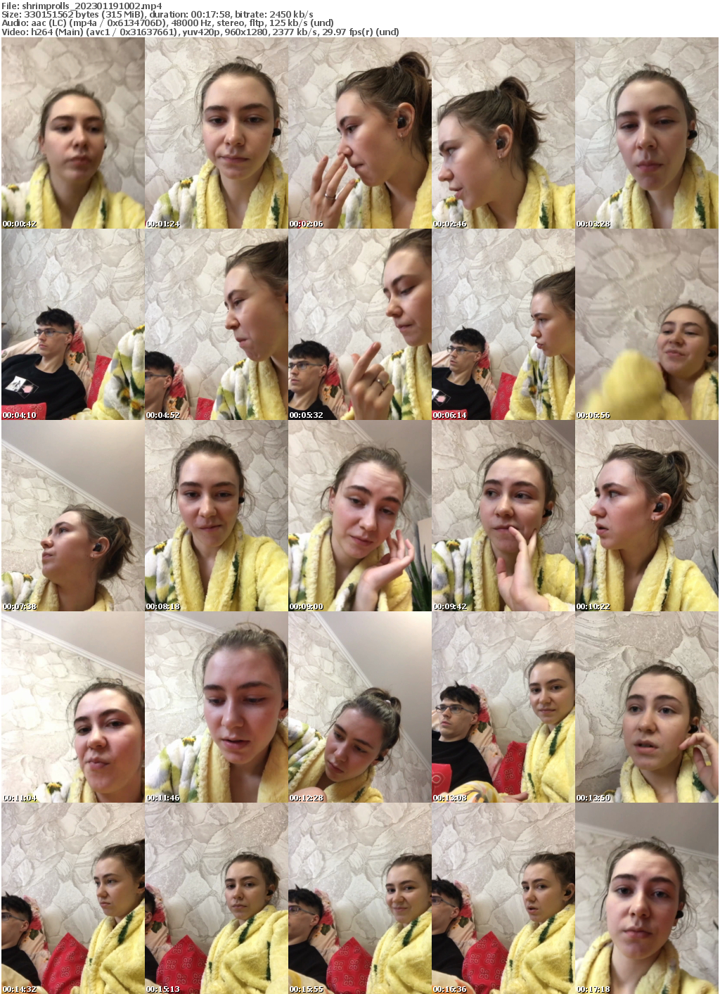 Preview thumb from shrimprolls on 2023-01-19 @ bongacams