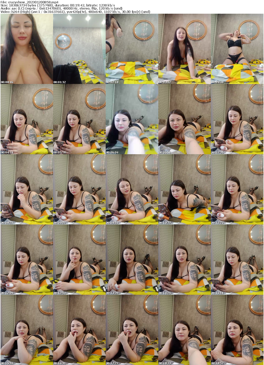 Preview thumb from crazyshow on 2023-01-20 @ bongacams