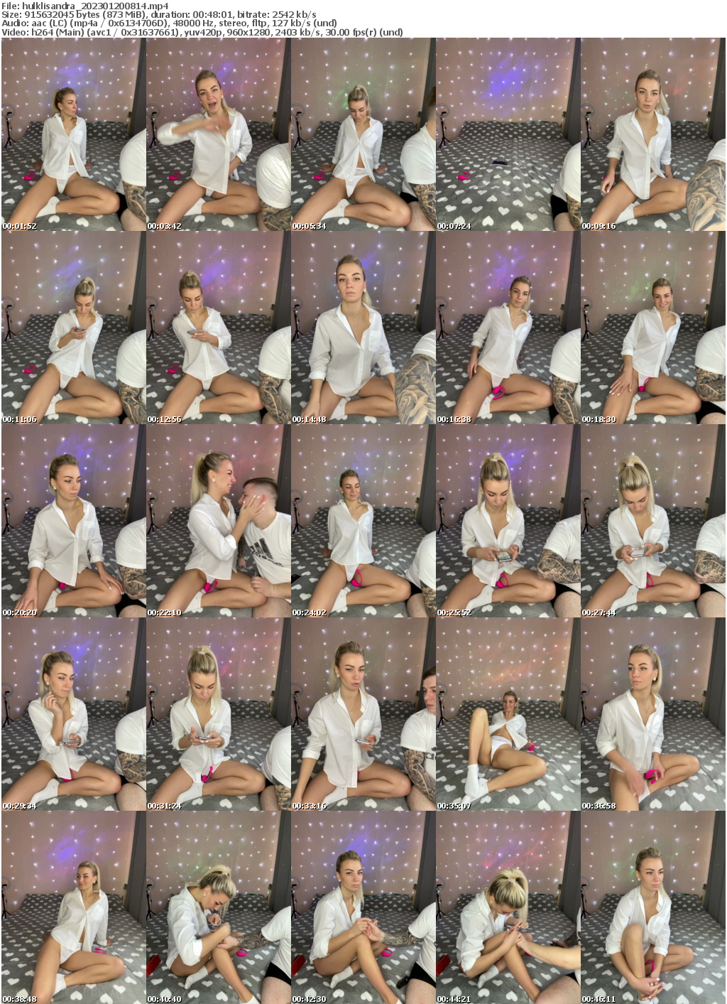 Preview thumb from hulklisandra on 2023-01-20 @ bongacams