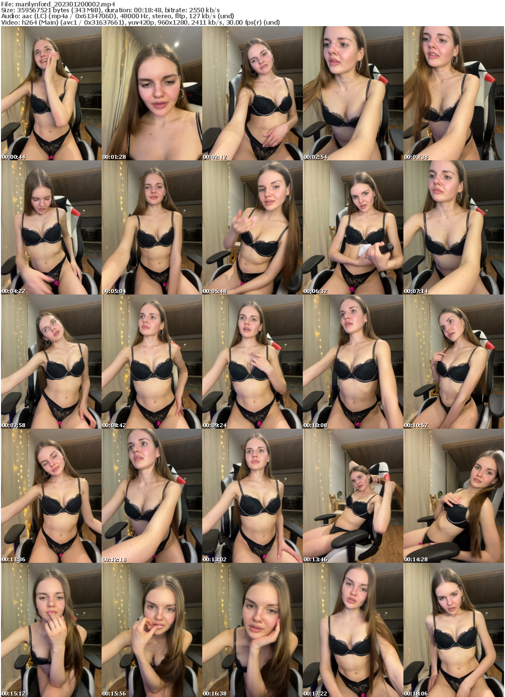 Preview thumb from marilynford on 2023-01-20 @ bongacams