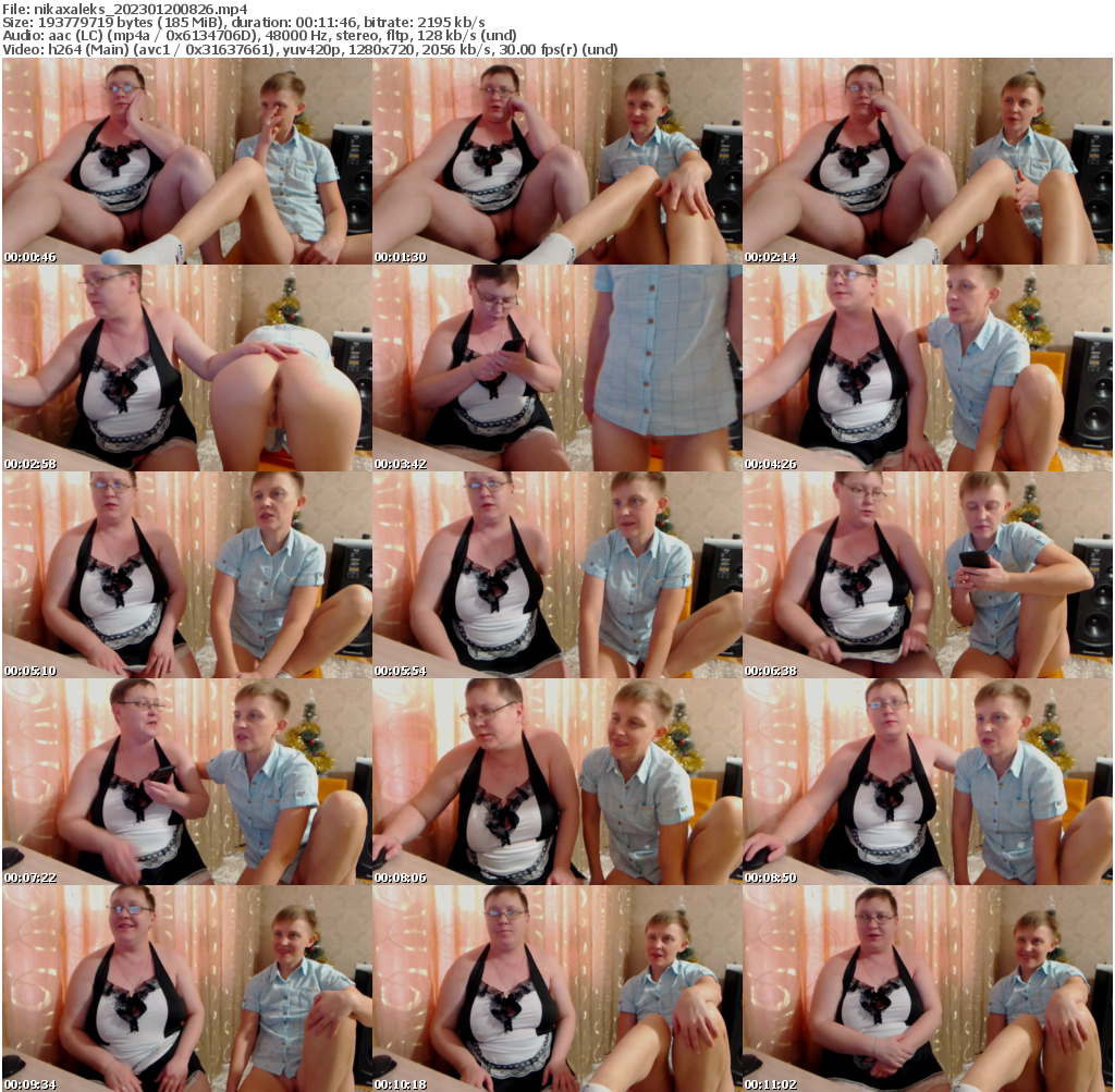 Preview thumb from nikaxaleks on 2023-01-20 @ bongacams