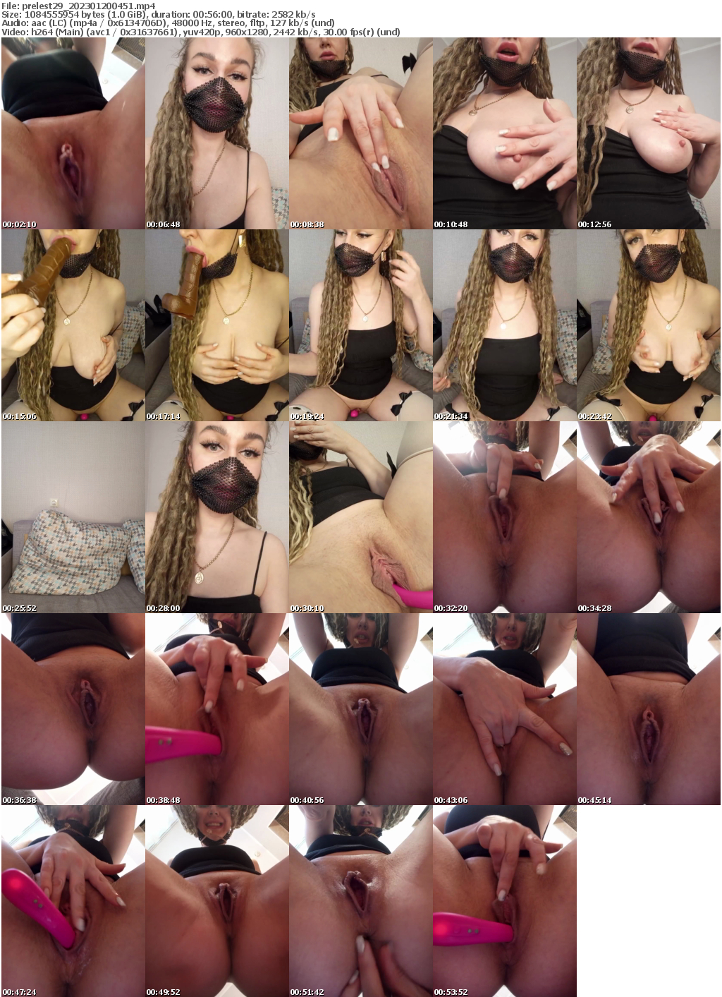 Preview thumb from prelest29 on 2023-01-20 @ bongacams