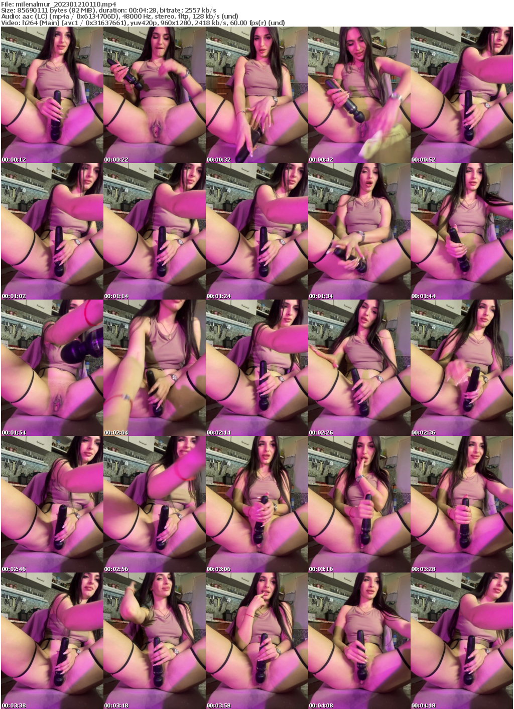 Preview thumb from milenalmur on 2023-01-21 @ bongacams