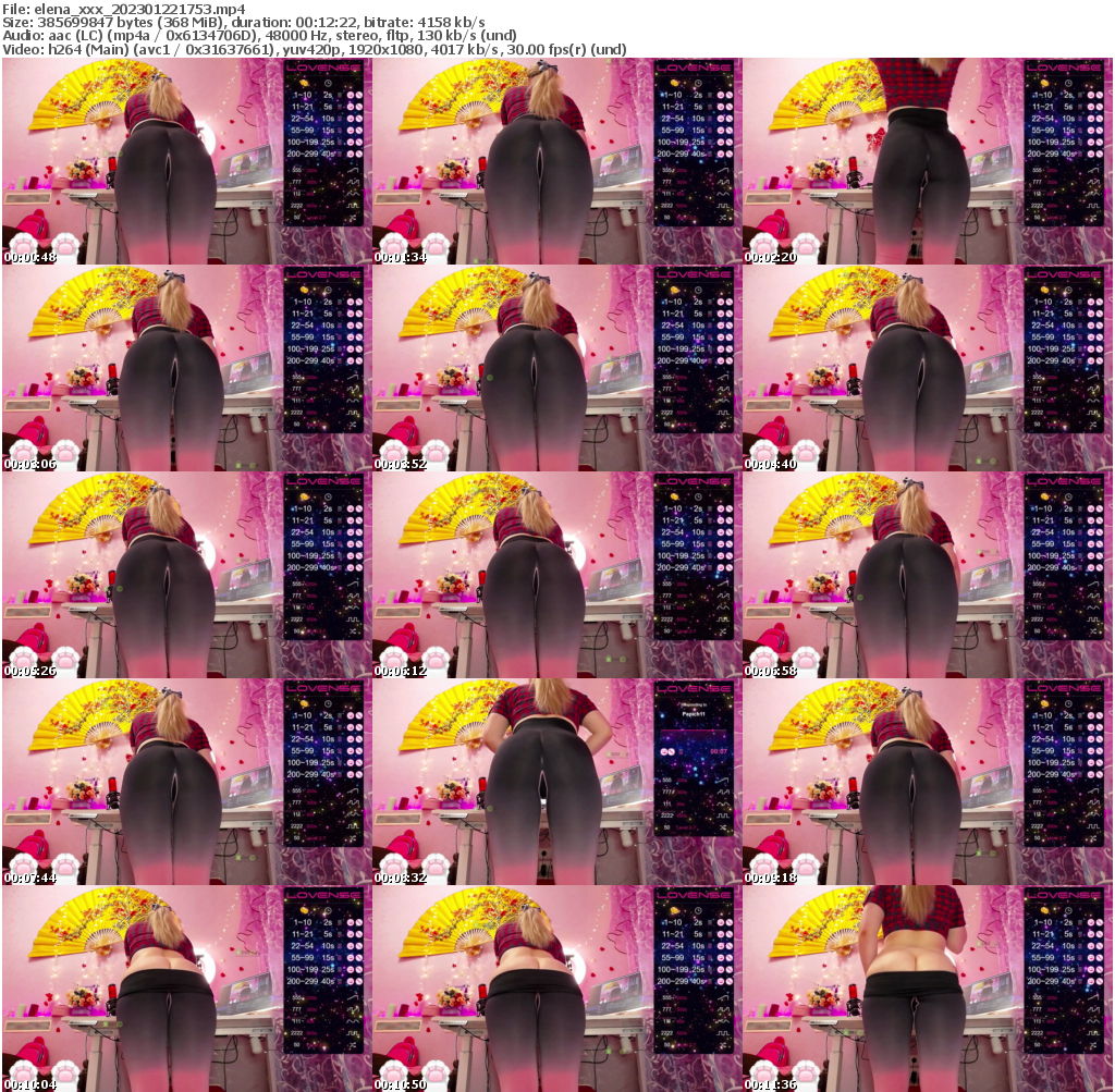 Preview thumb from elena_xxx on 2023-01-22 @ bongacams