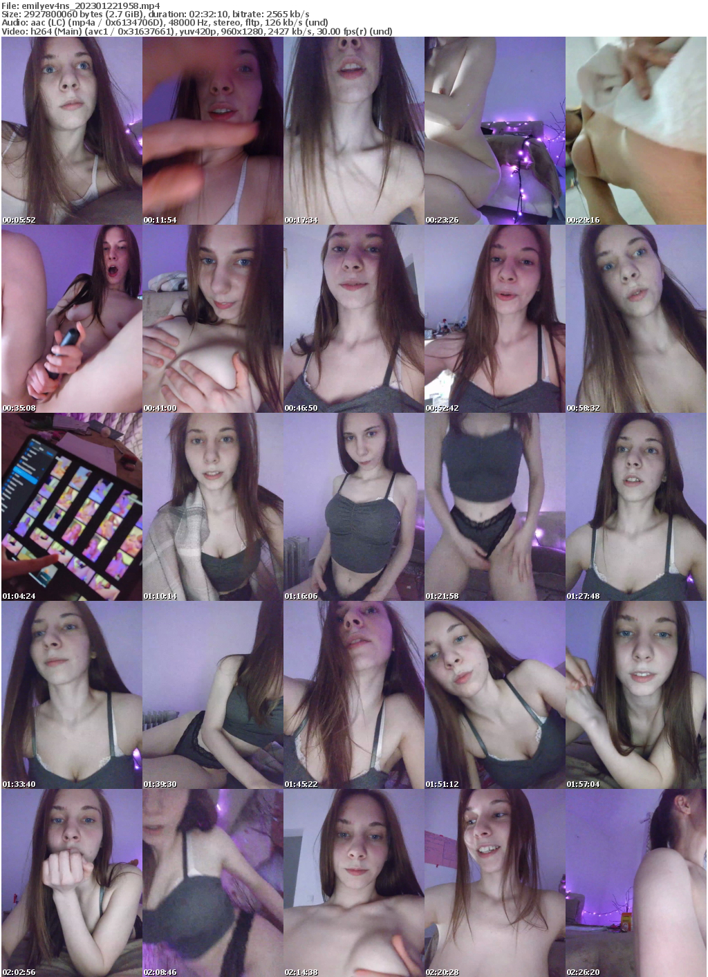 Preview thumb from emilyev4ns on 2023-01-22 @ bongacams