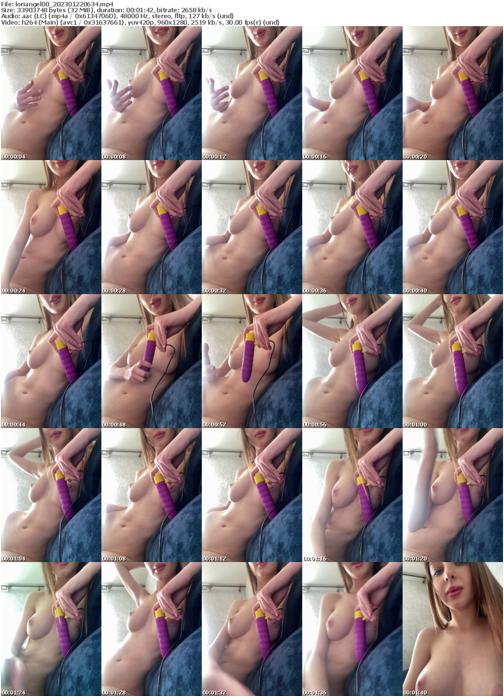 Preview thumb from loriangel00 on 2023-01-22 @ bongacams