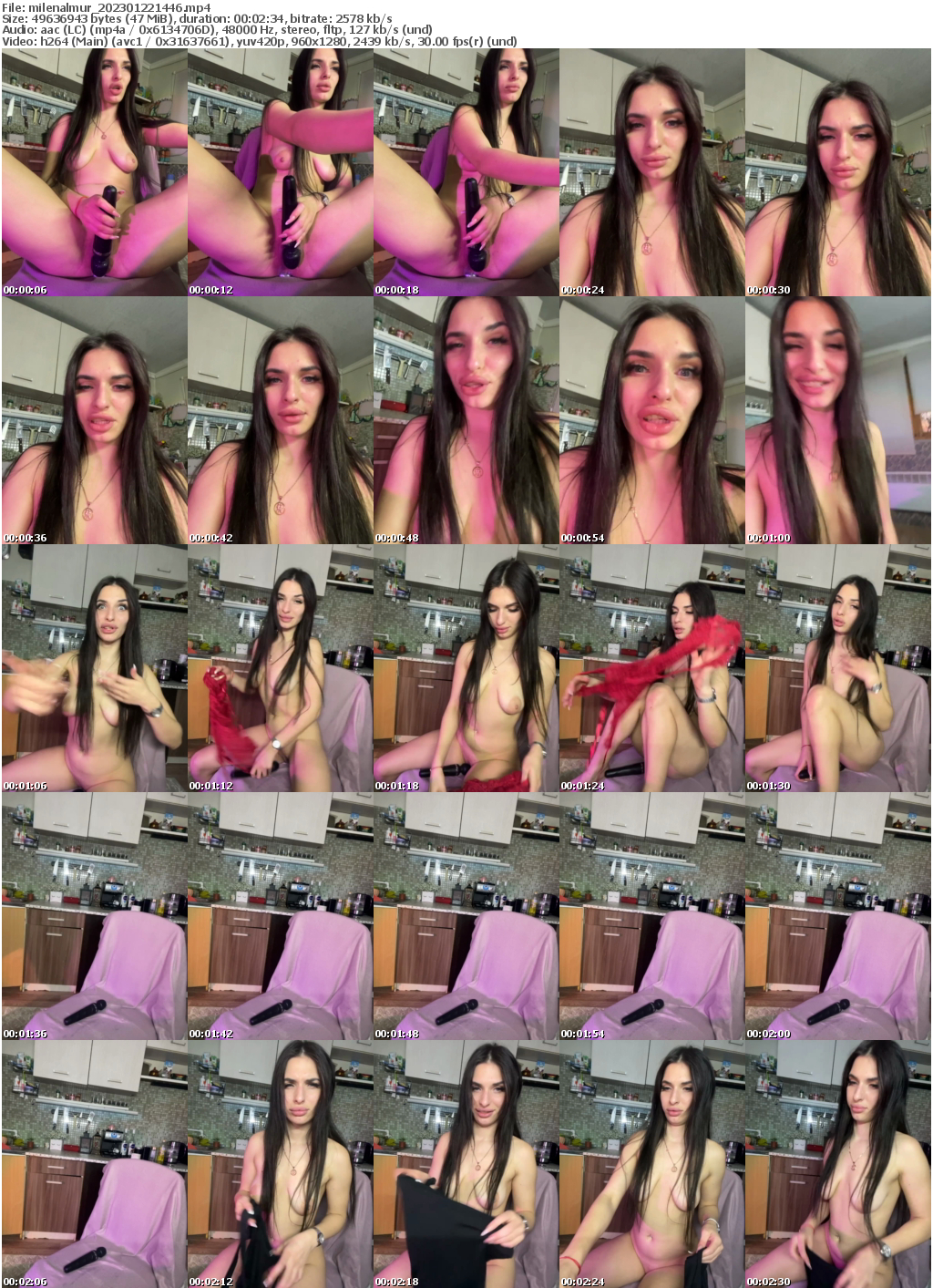 Preview thumb from milenalmur on 2023-01-22 @ bongacams