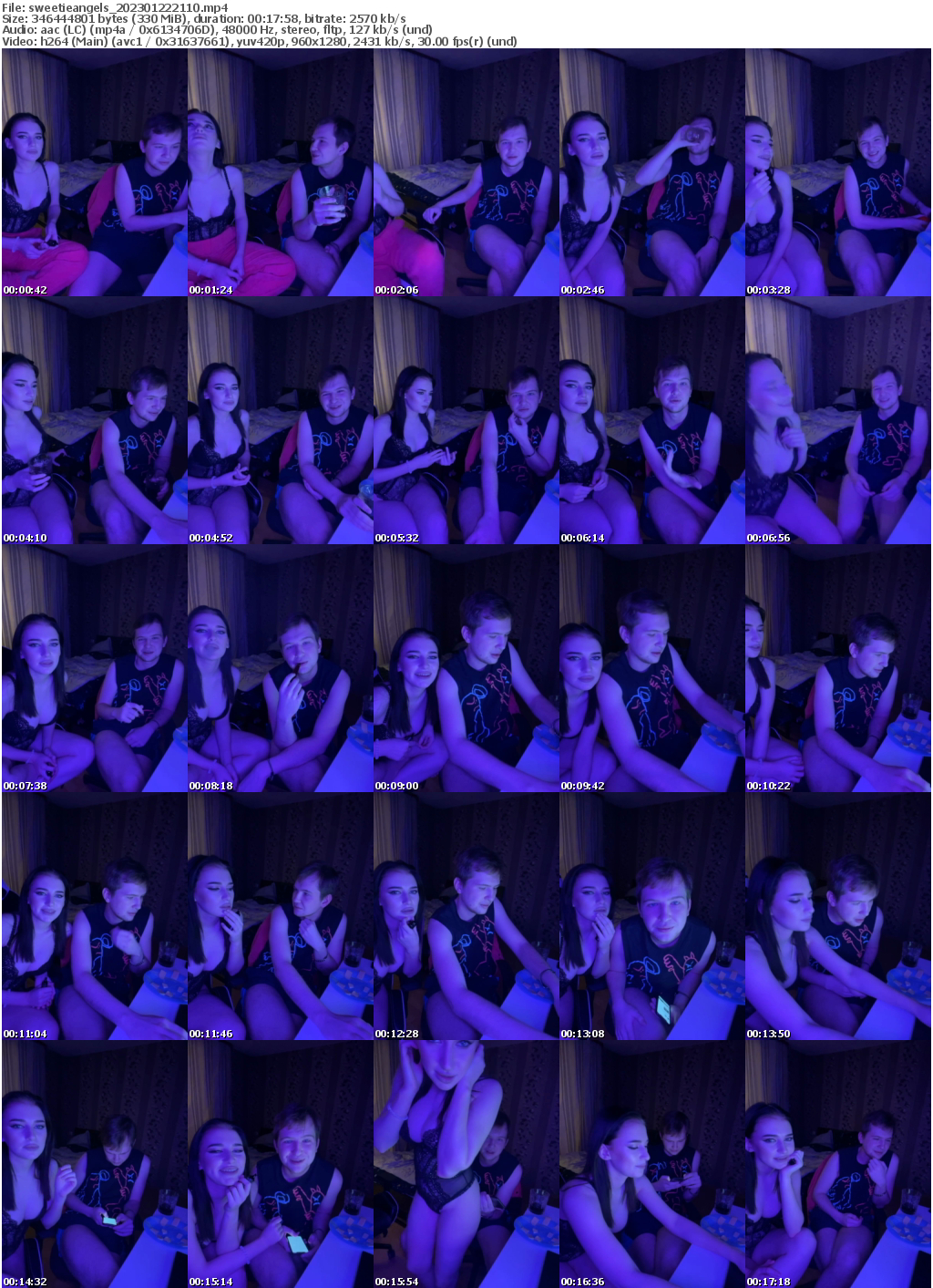 Preview thumb from sweetieangels on 2023-01-22 @ bongacams