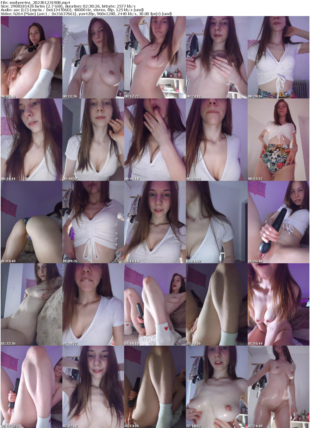 Preview thumb from emilyev4ns on 2023-01-23 @ bongacams