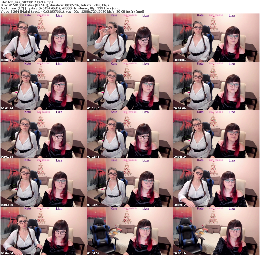 Preview thumb from fox_lisa on 2023-01-23 @ bongacams