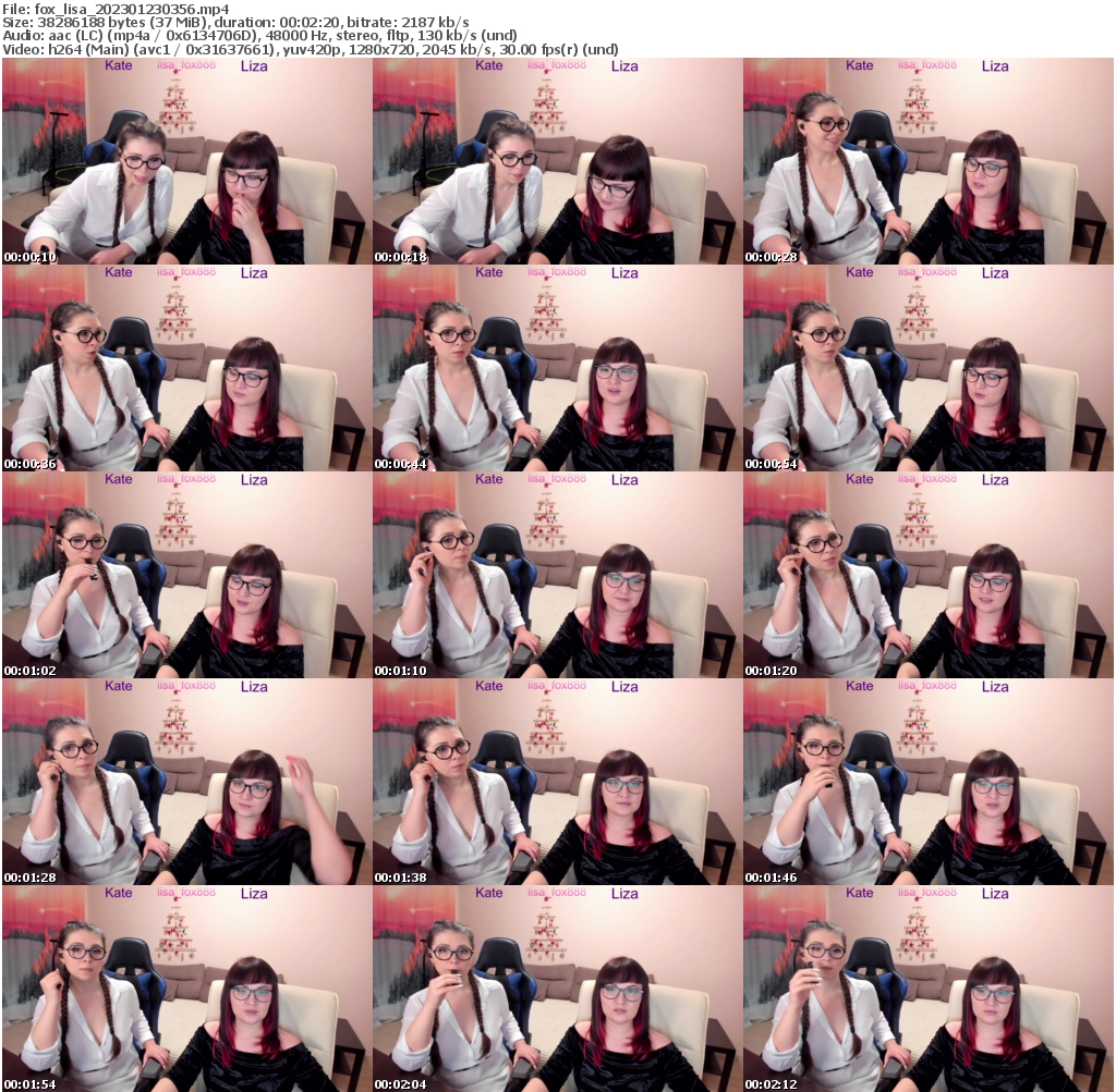 Preview thumb from fox_lisa on 2023-01-23 @ bongacams