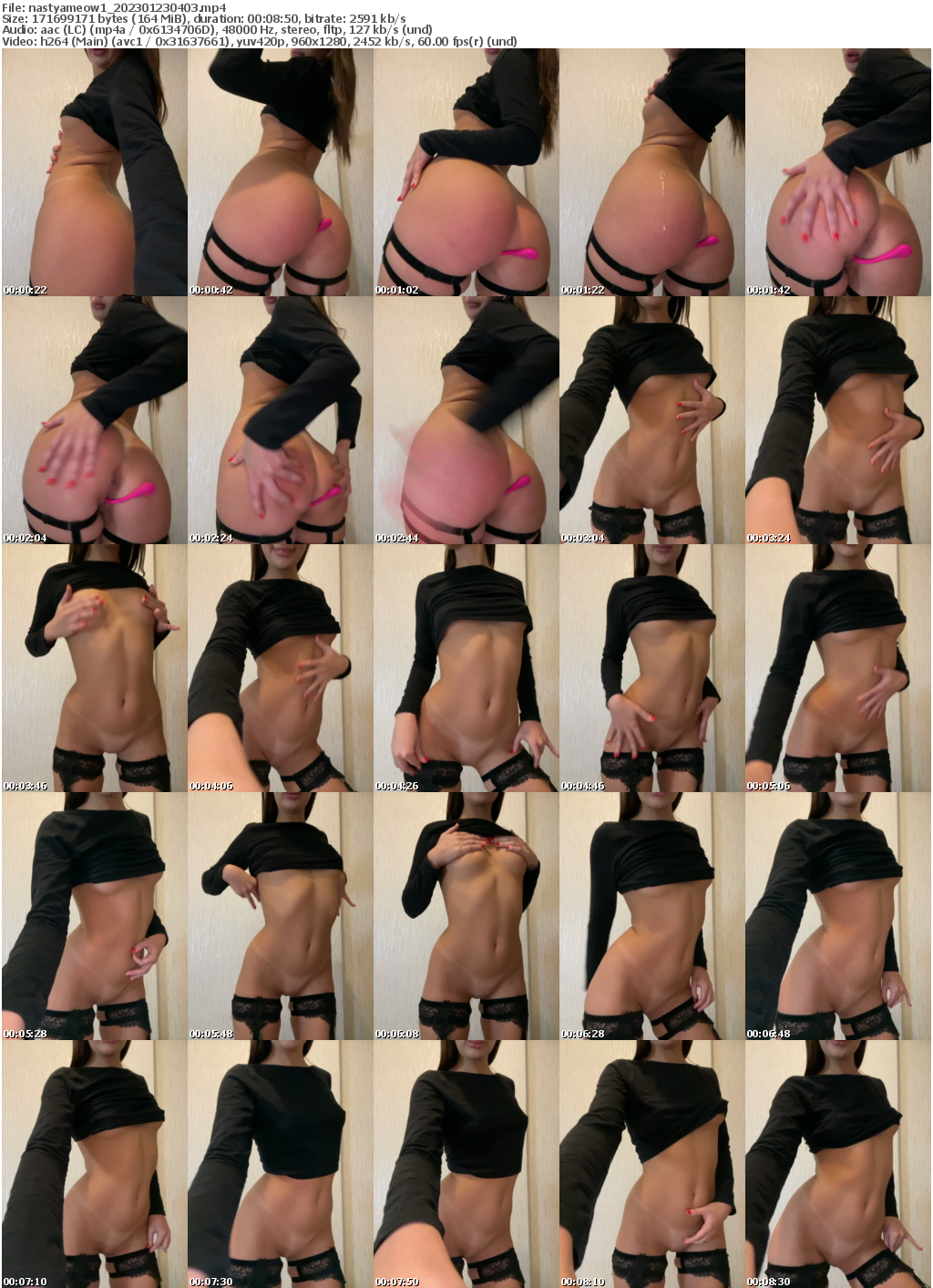 Preview thumb from nastyameow1 on 2023-01-23 @ bongacams