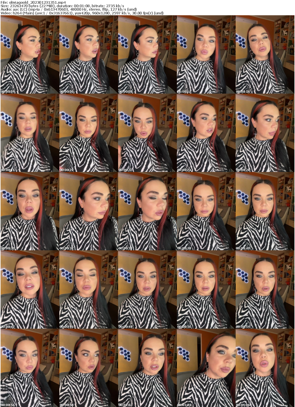 Preview thumb from oliviagoold on 2023-01-23 @ bongacams