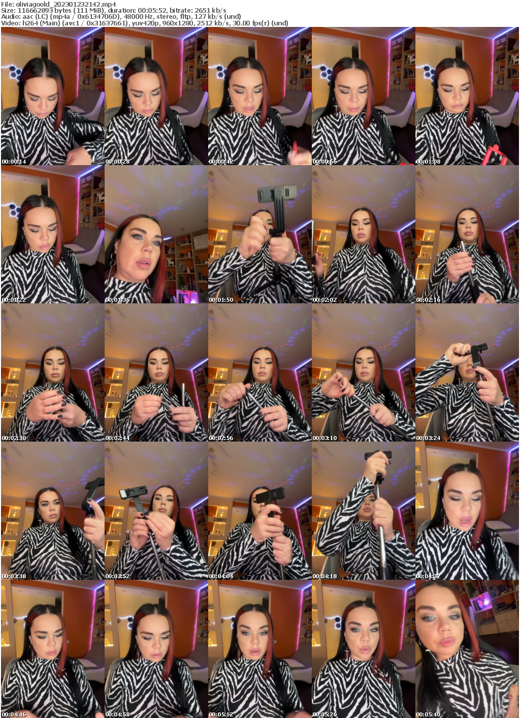 Preview thumb from oliviagoold on 2023-01-23 @ bongacams