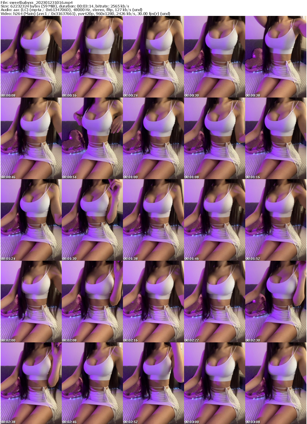 Preview thumb from sweetbabyxs on 2023-01-23 @ bongacams