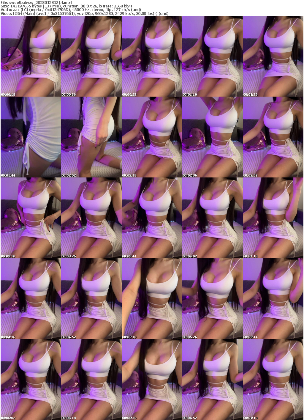 Preview thumb from sweetbabyxs on 2023-01-23 @ bongacams