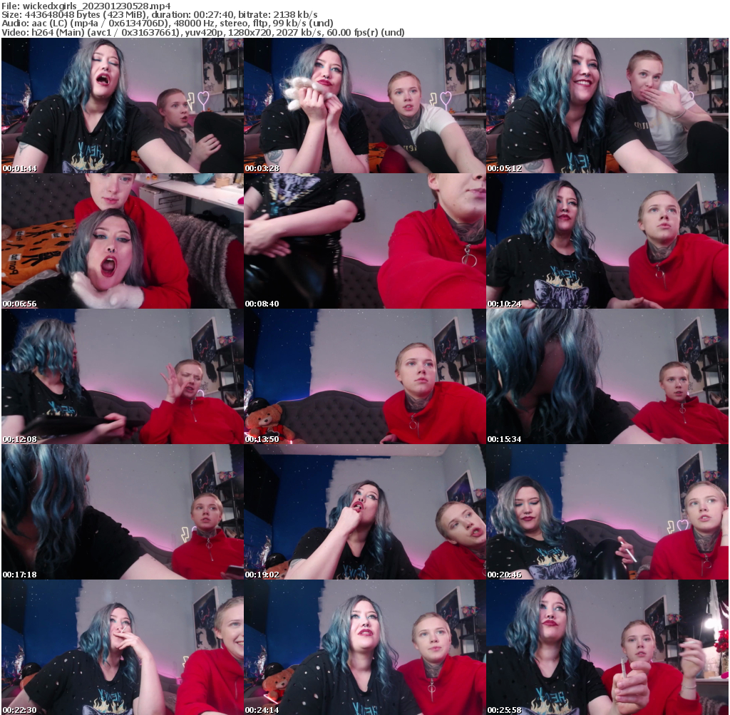 Preview thumb from wickedxgirls on 2023-01-23 @ bongacams