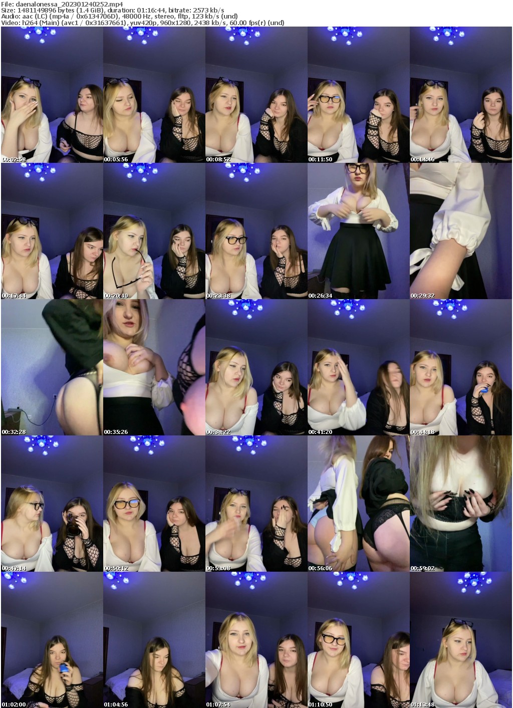 Preview thumb from daenalonessa on 2023-01-24 @ bongacams