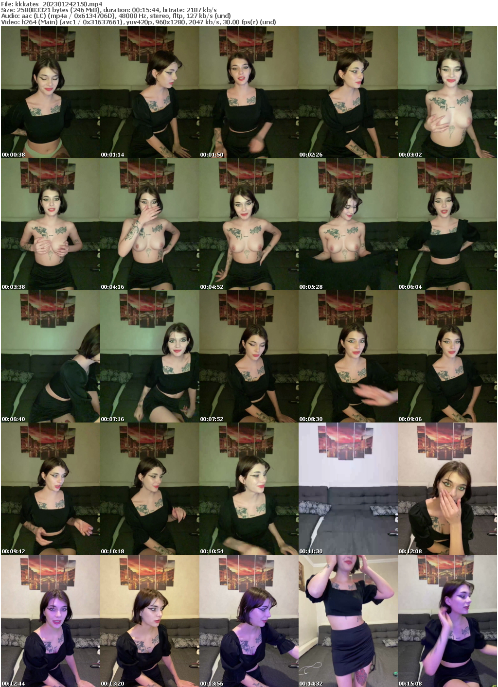 Preview thumb from kkkates on 2023-01-24 @ bongacams