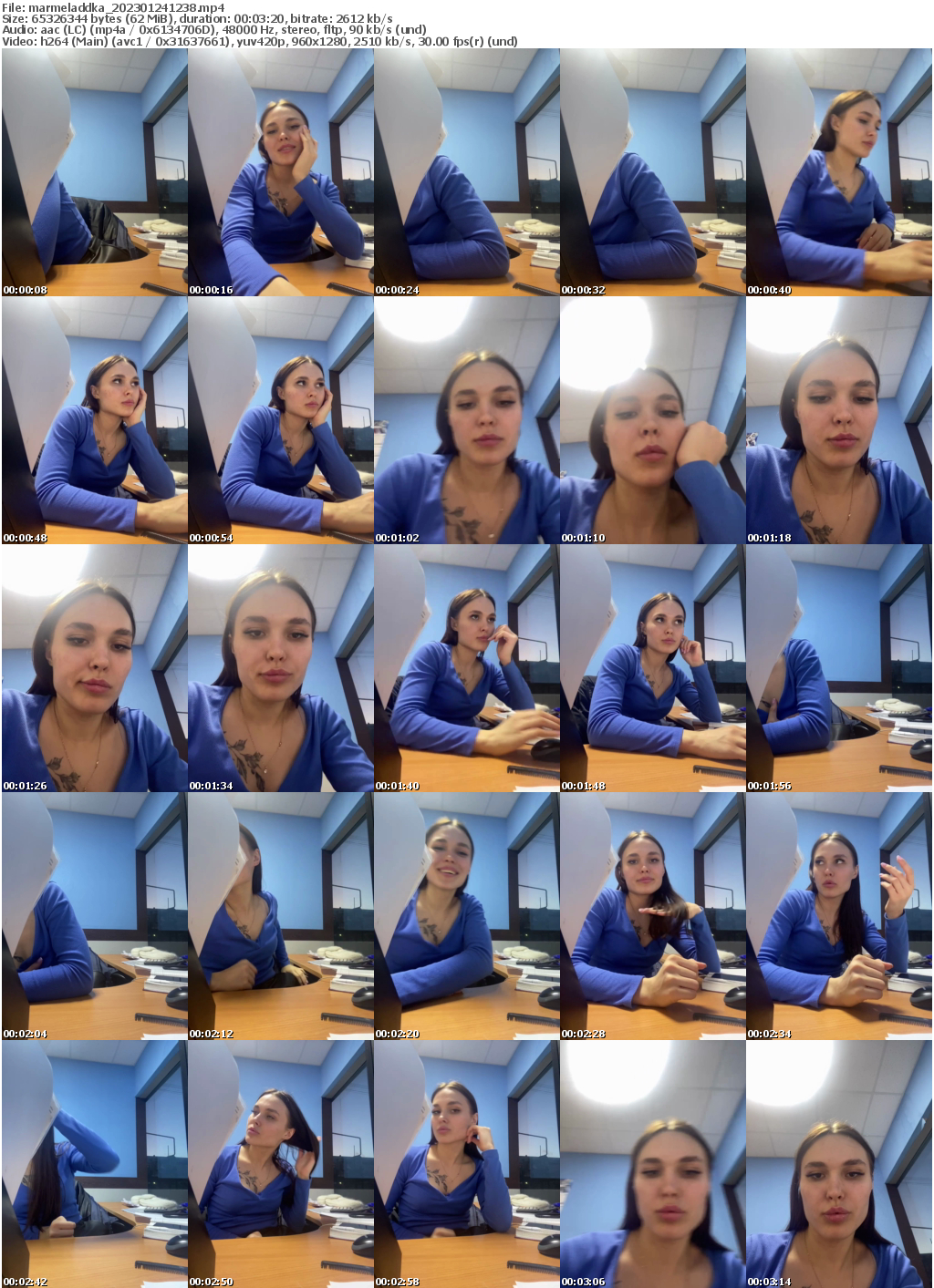 Preview thumb from marmeladdka on 2023-01-24 @ bongacams