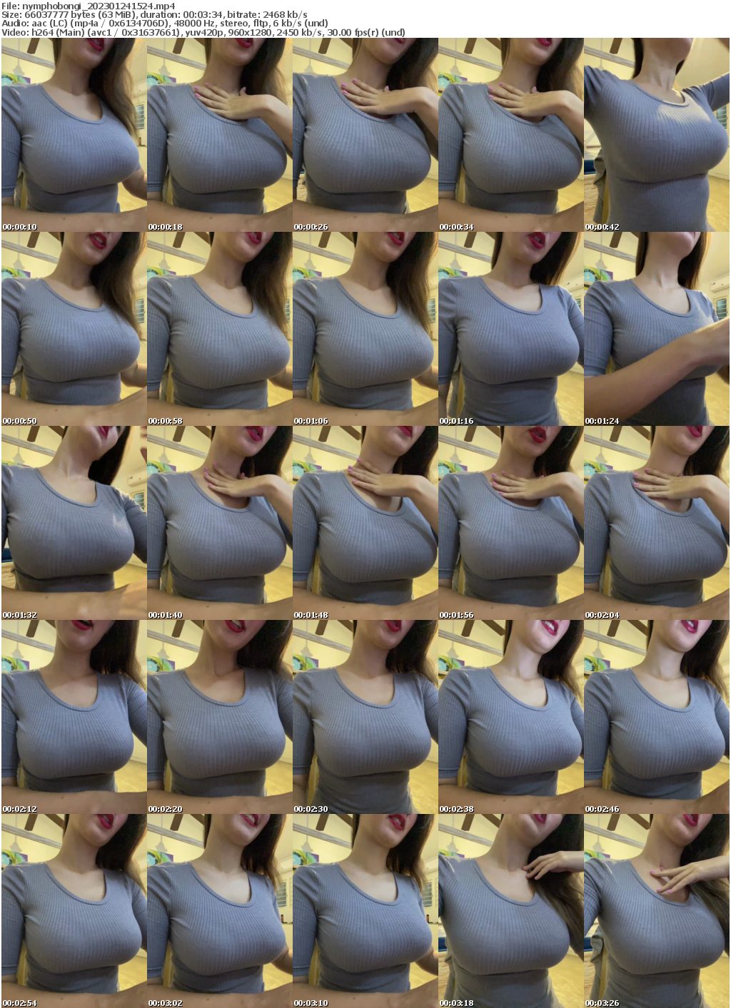 Preview thumb from nymphobongi on 2023-01-24 @ bongacams