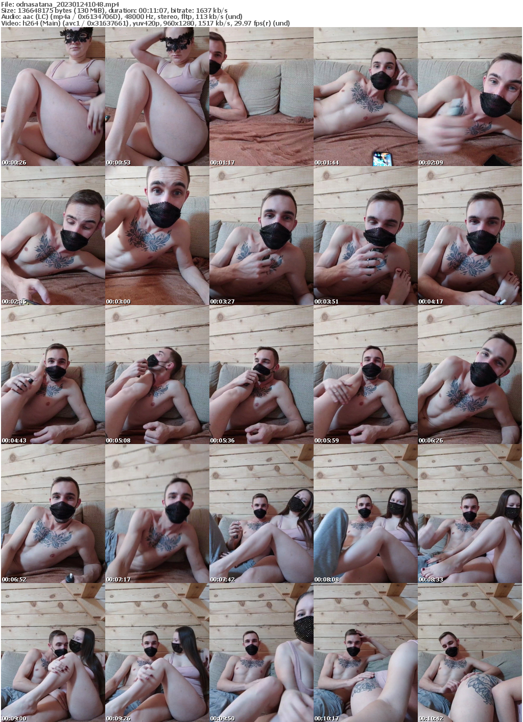 Preview thumb from odnasatana on 2023-01-24 @ bongacams