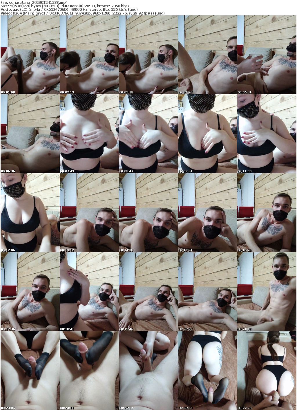 Preview thumb from odnasatana on 2023-01-24 @ bongacams