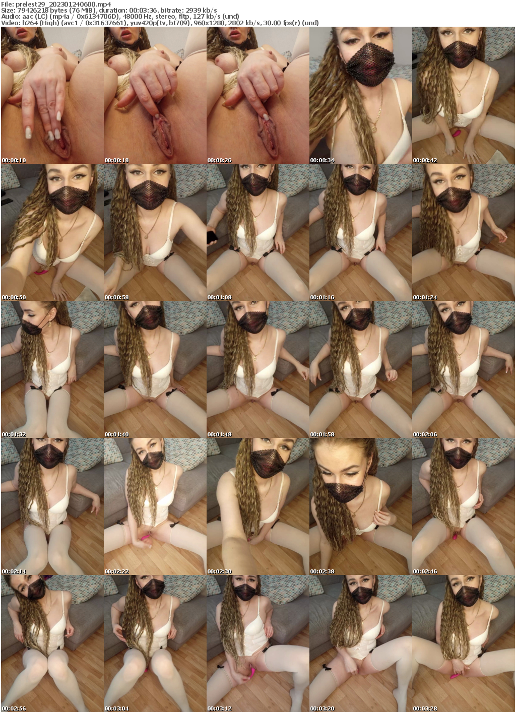 Preview thumb from prelest29 on 2023-01-24 @ bongacams