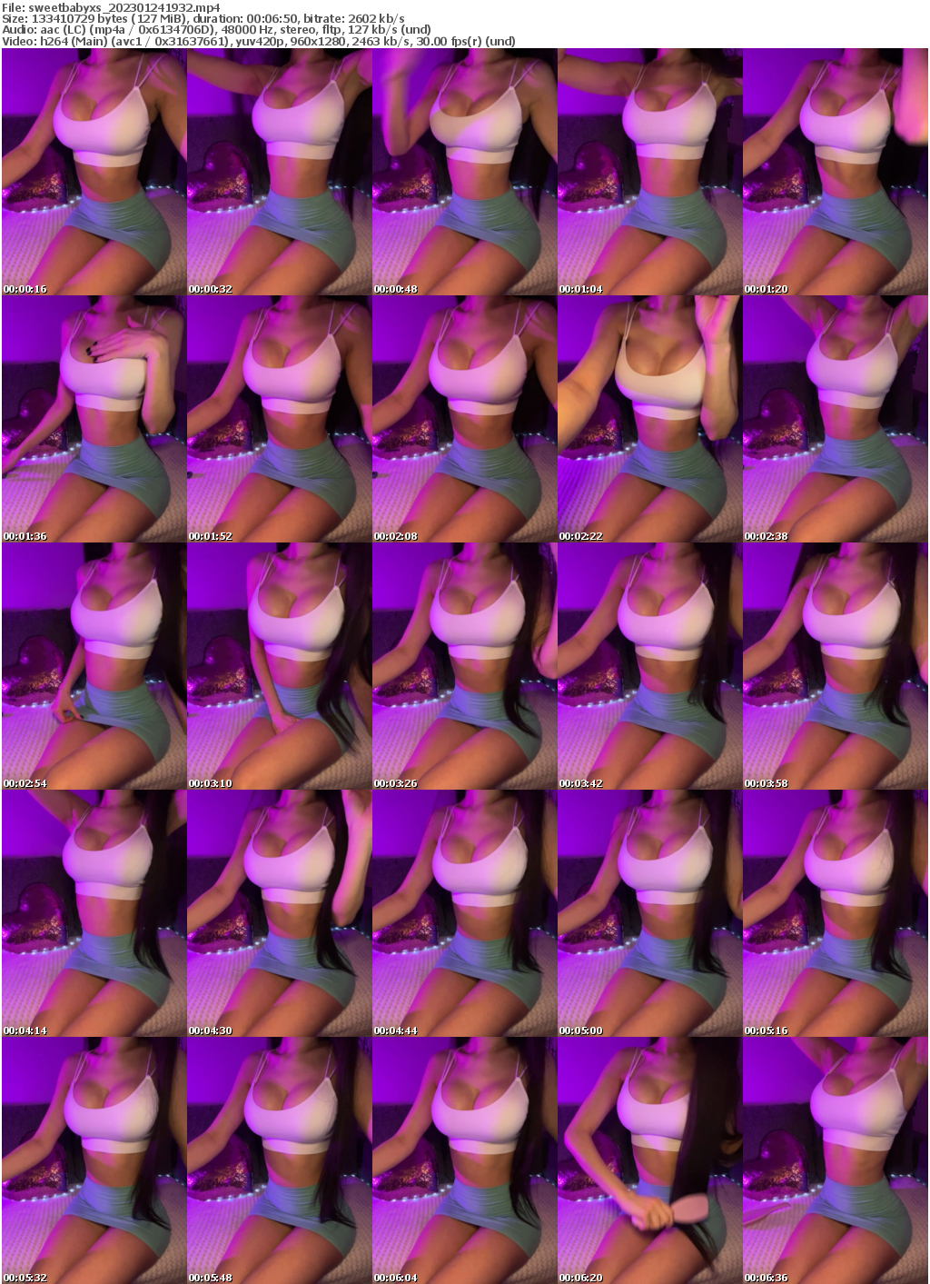 Preview thumb from sweetbabyxs on 2023-01-24 @ bongacams